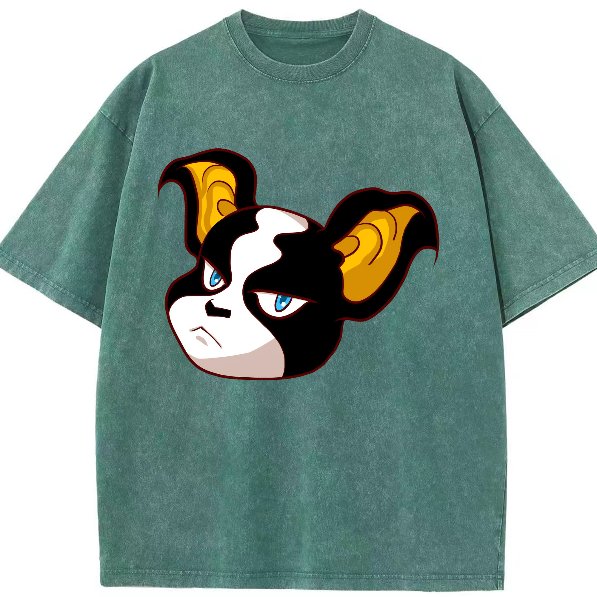 （画像用） ジョジョの奇妙な冒険 イギー JoJo's Bizarre Adventure Iggy 綿100% ヴィンテージ風 半袖Tシャツ（フロントプリント）